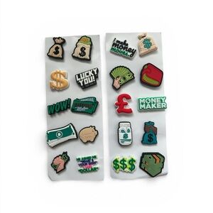 Money-Themed Shoe Charms